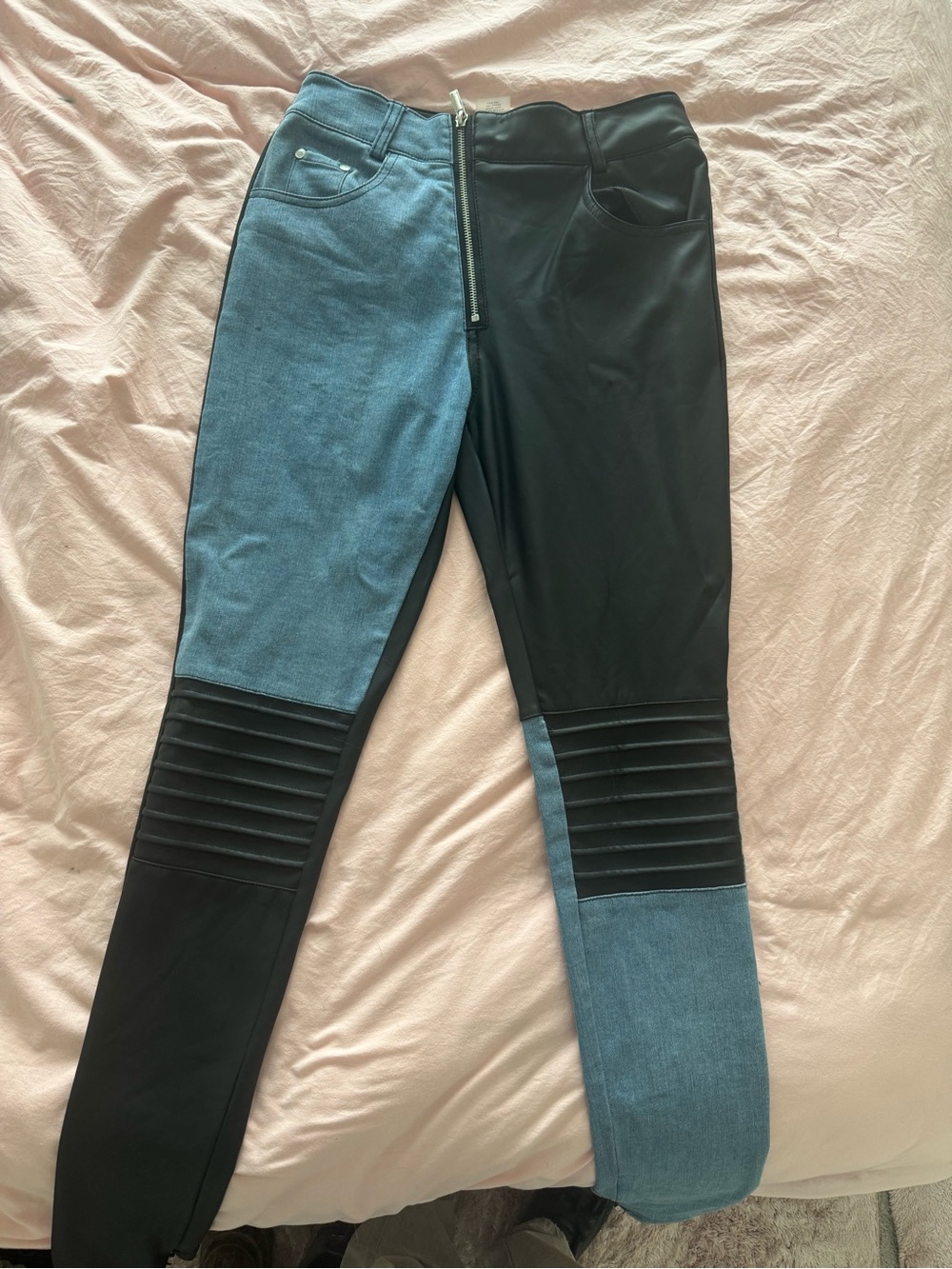 MDV Two-Tone Black and Blue Women's Jeans